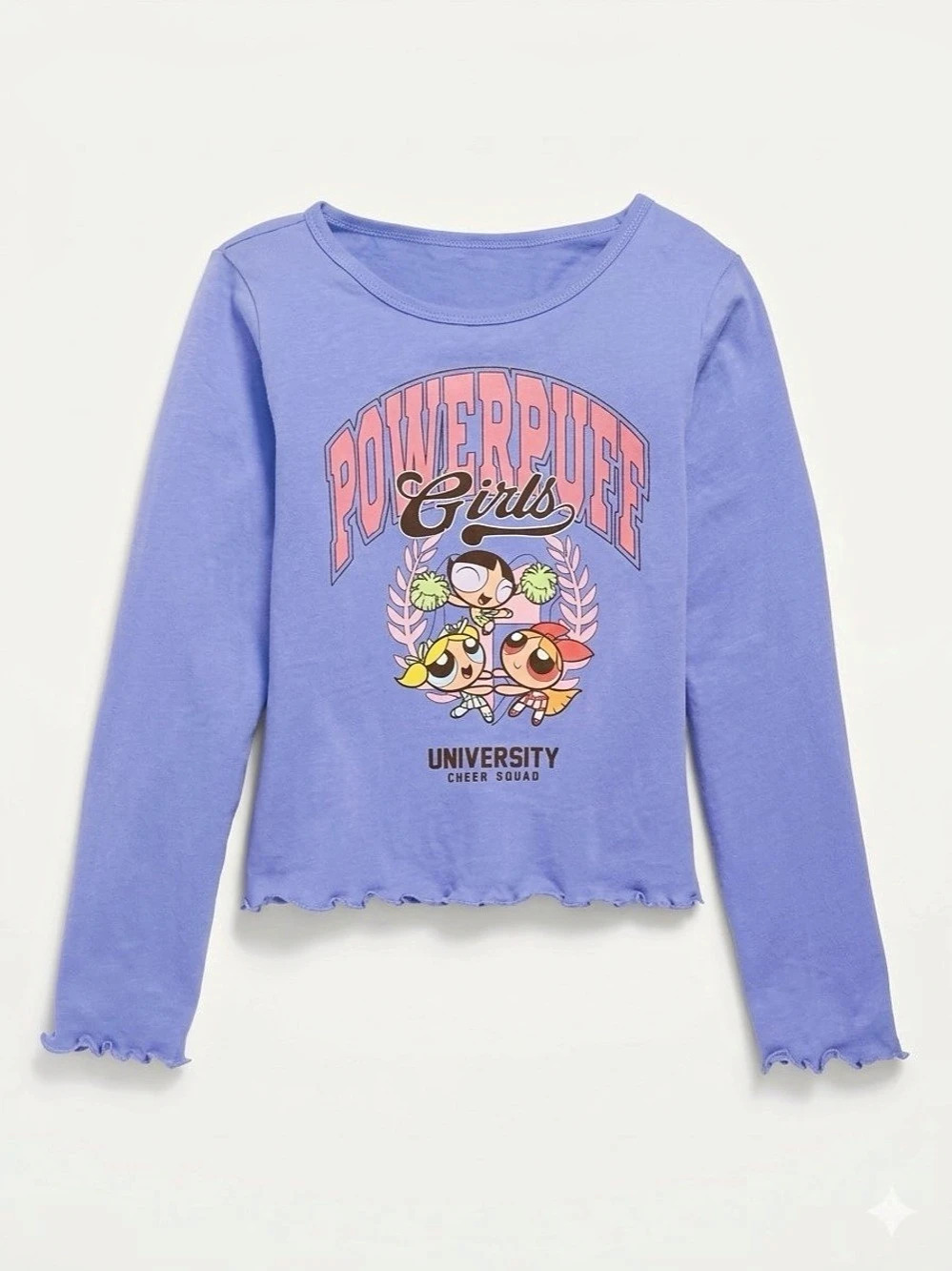 Powerpuff Girls Long Sleeve Top Girls XL Nostalgia Trending Y2K Grail Purple